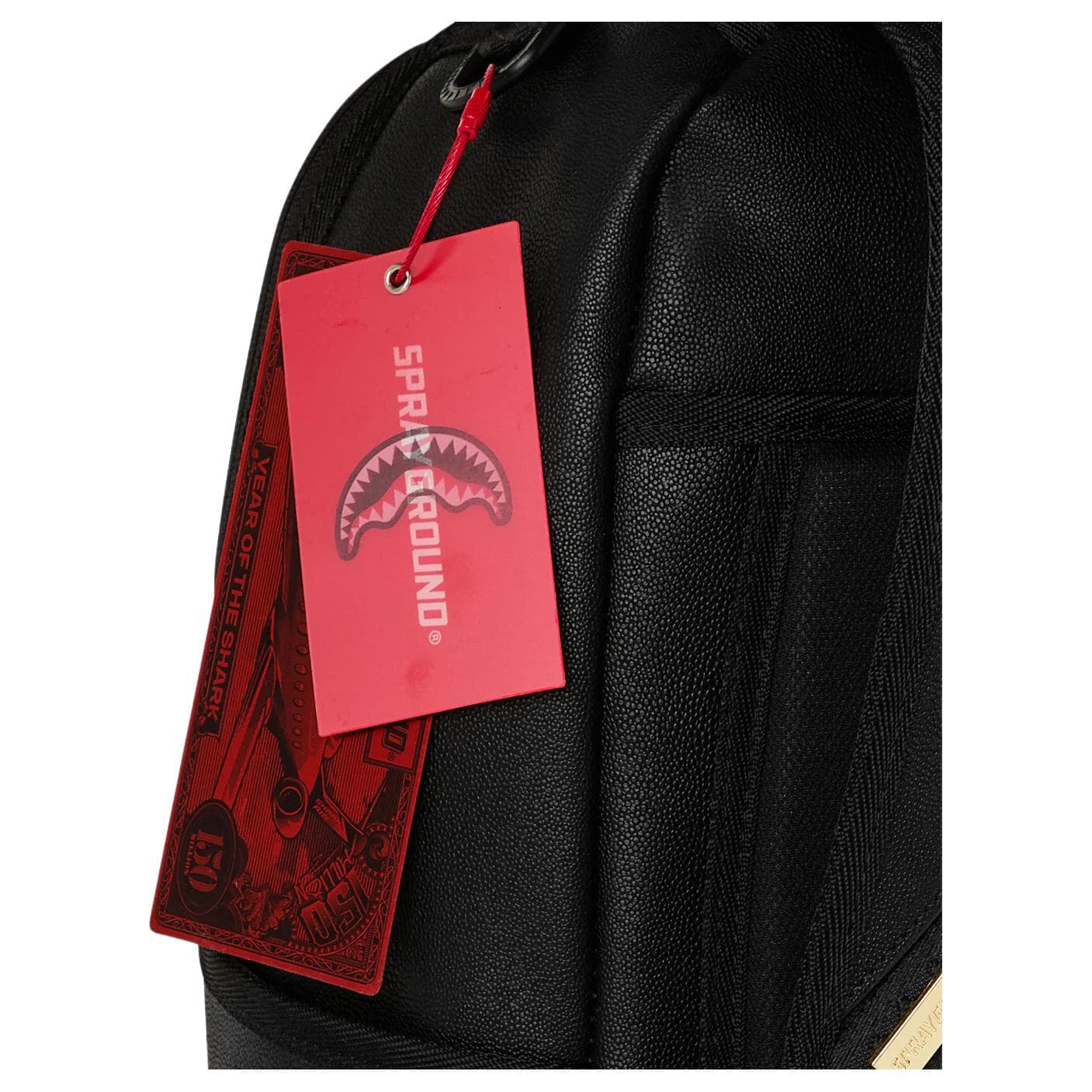 Рюкзак SPRAYGROUND ПВХ (поливинилхлорид) Рюкзак Унисекс Черный Золото - изображение 9