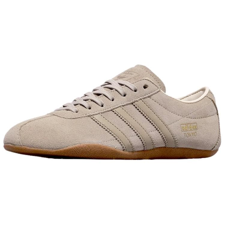 Кроссовки Adidas Originals Tokyo Износостойкий Дышащий Низкий Топ Повседневная Обувь Женская Светлый Бежевый - изображение 3