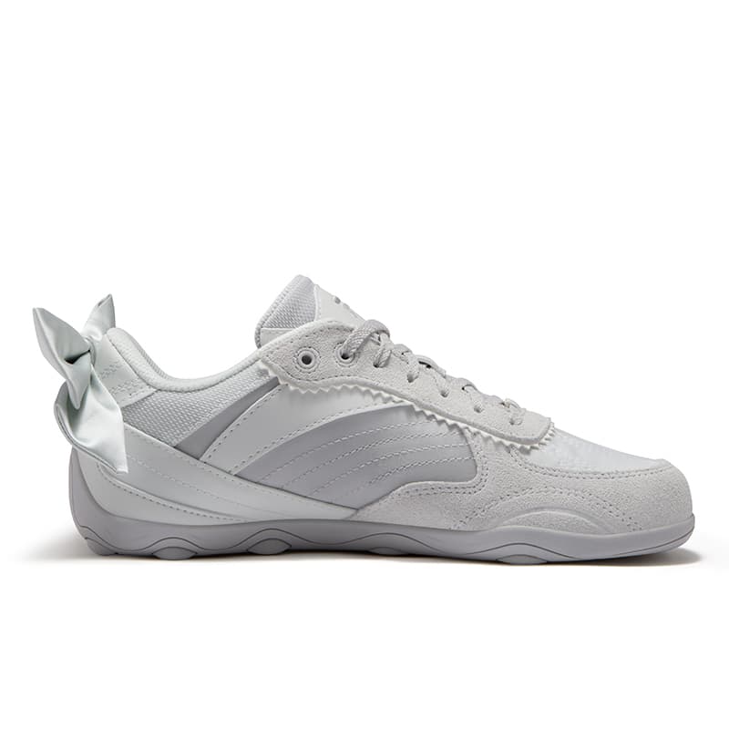Кроссовки FILA FUSION Flora Легкая Дышащая Низкий Топ Скейтборд Обувь Женская Лотосовый Серый Снег - изображение 2