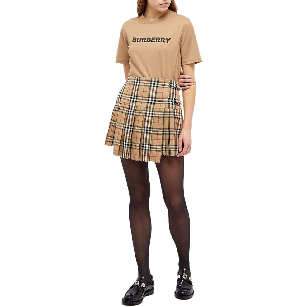 Футболка Burberry SS25 T Рубашка Женская Коричневая - изображение 3