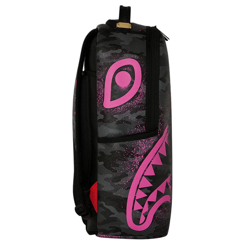 Рюкзак SPRAYGROUND X SNOOPY Коллаборация ПВХ (поливинилхлорид) Рюкзак Унисекс Черный и Розовый - изображение 4