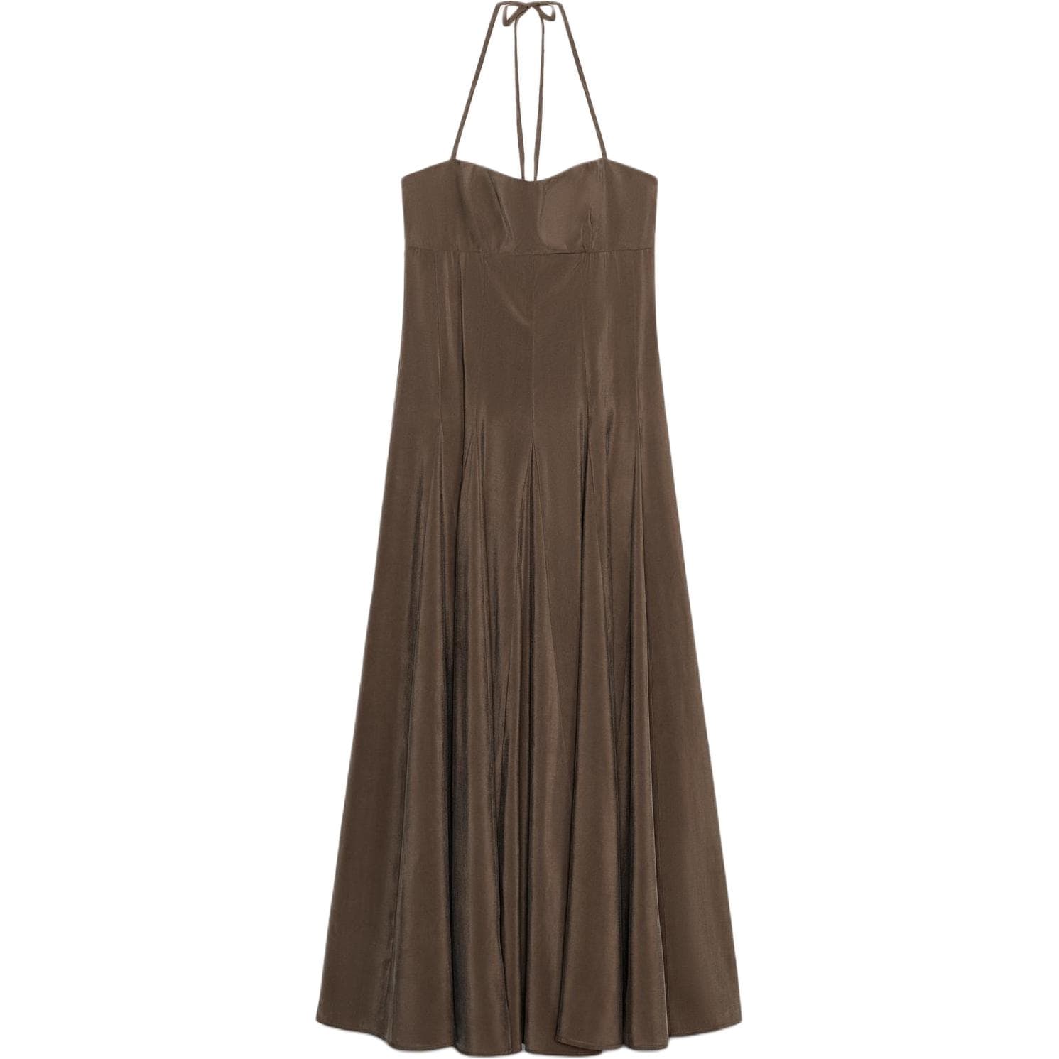 ZARA Шоколад Женские Слип-платья - изображение 1