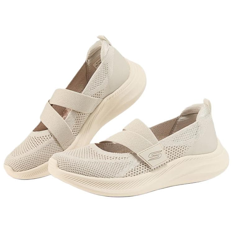 Skechers Bobs Moda Flex Mary Jane Женские Туфли Сливочного Цвета - изображение 3