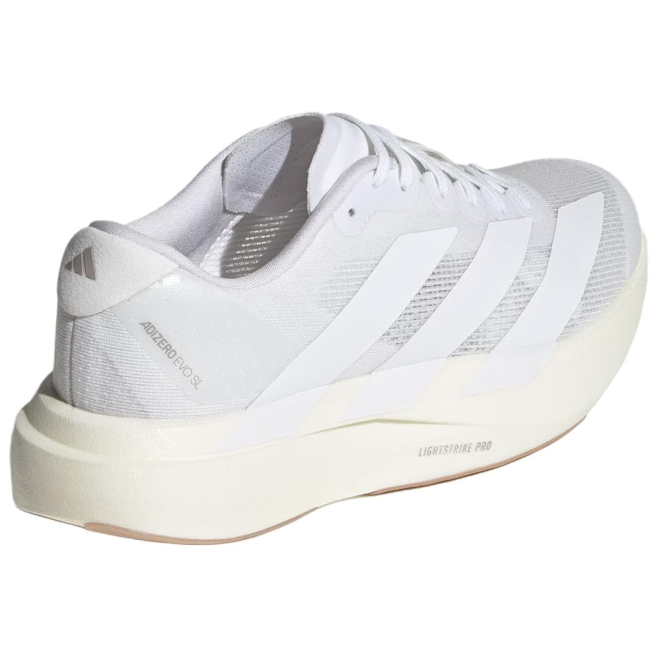 Кроссовки для бега Adidas Adizero Evo SL визуально увеличивает рост Беговые кроссовки Женские Белые - изображение 4