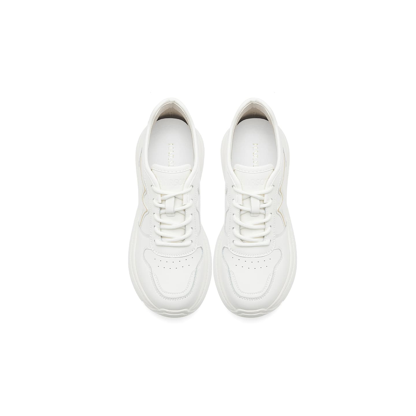 Кроссовки HARSON Chunky Sneakers Low Top Beige Yellow Women's - изображение 3