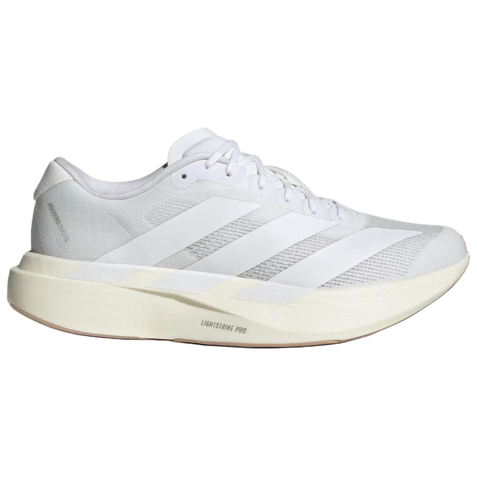 Кроссовки для бега Adidas Adizero Evo SL визуально увеличивает рост Беговые кроссовки Женские Белые - изображение 2