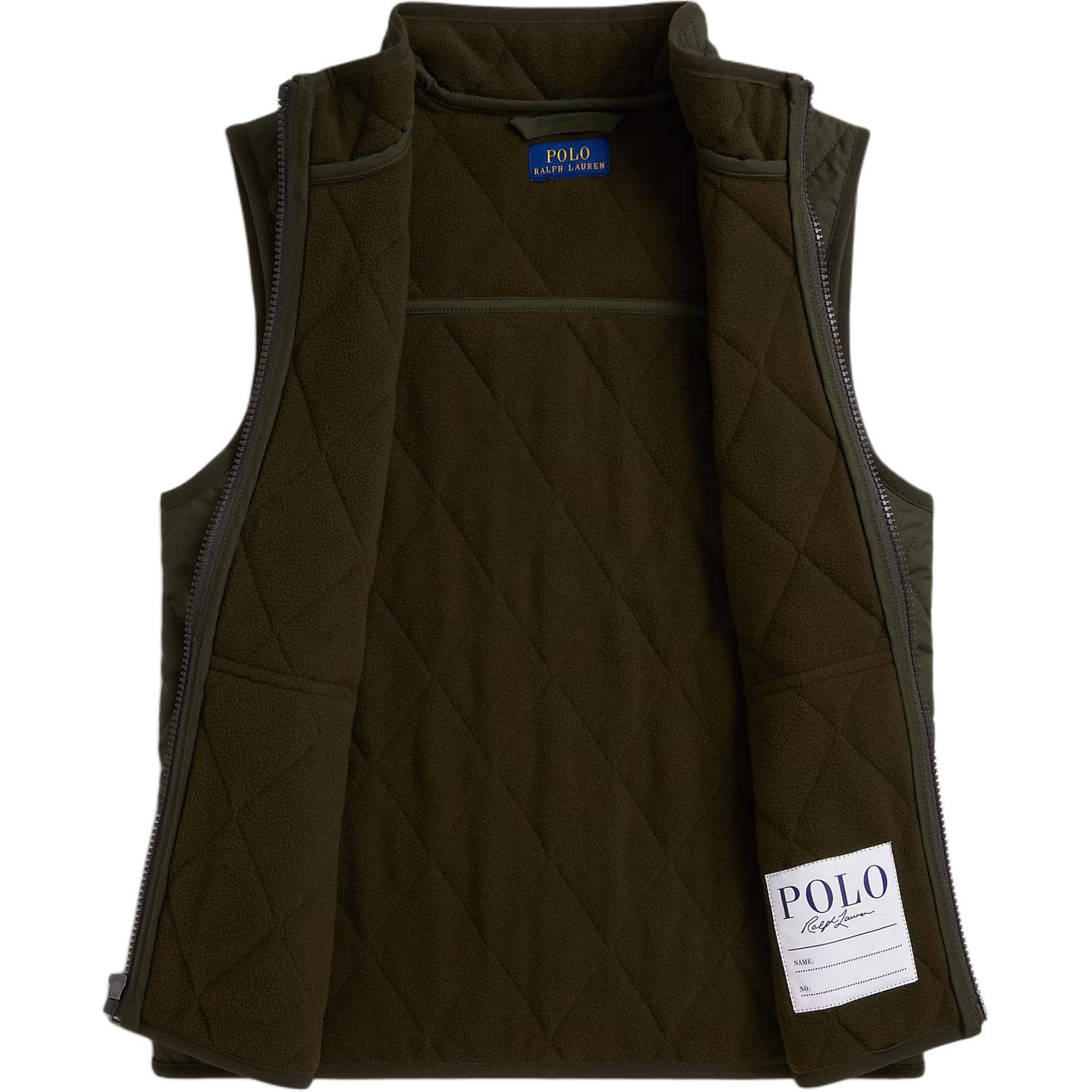 Polo Ralph Lauren Флисовый жилет с лоскутным шитьем застежка-молния воротник-стойка для детей - изображение 2
