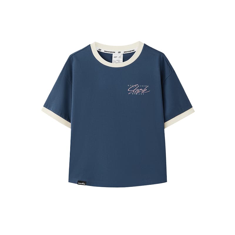 Футболка Skechers Kids Темно-серо-синие 00FM Детские футболки - изображение 1