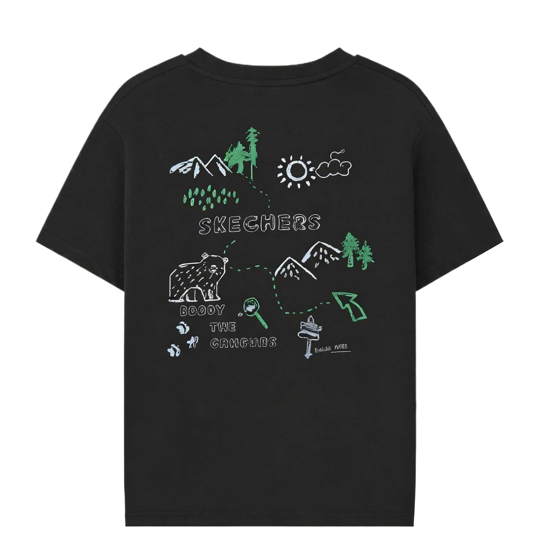 Футболка Skechers Kids Угольно-черный 0018 Детская футболка T - изображение 2