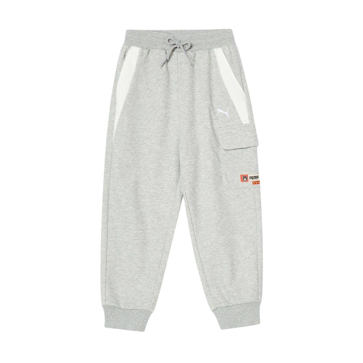 PUMA Серый Kids Спортивные трикотажные брюки - изображение 1