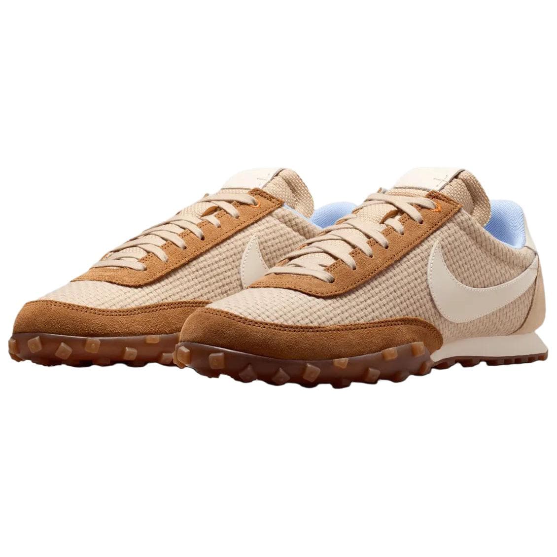 Кроссовки Nike Waffle Racer Поддержка Отскок Повседневная Обувь Мужская Бежевая Коричневая - изображение 2