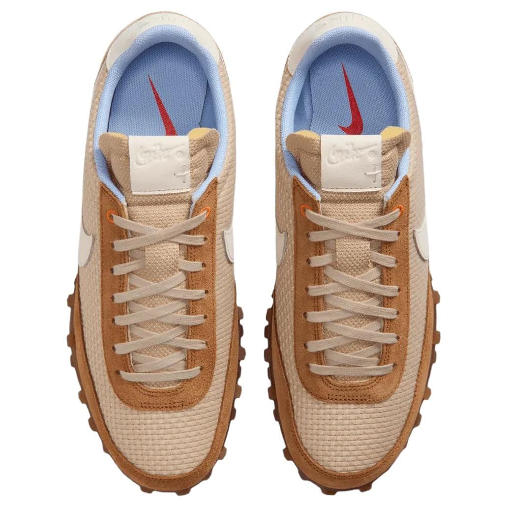 Кроссовки Nike Waffle Racer Поддержка Отскок Повседневная Обувь Мужская Бежевая Коричневая - изображение 3