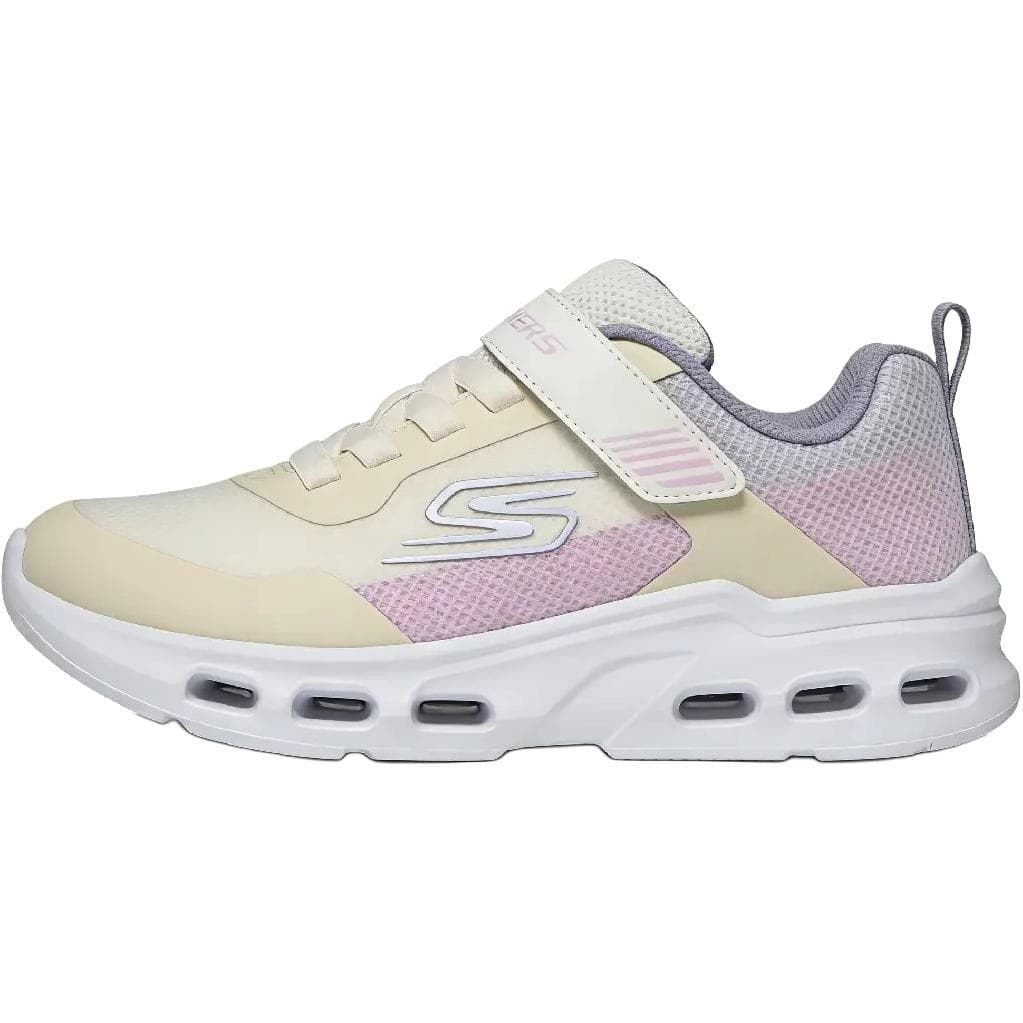 Кроссовки Skechers Kids Glide Step Износостойкий Дышащий Противоскользящий Низкий верх Повседневная детская обувь Бежевый - изображение 1