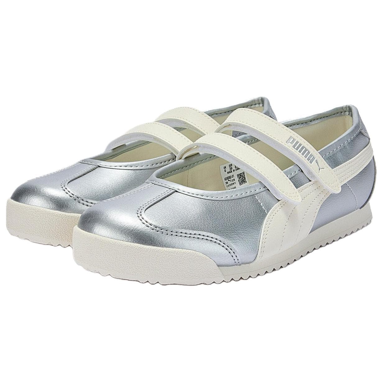 PUMA Turino 2 Туфли Мэри Джейн Женские Серебристо-Белые - изображение 3