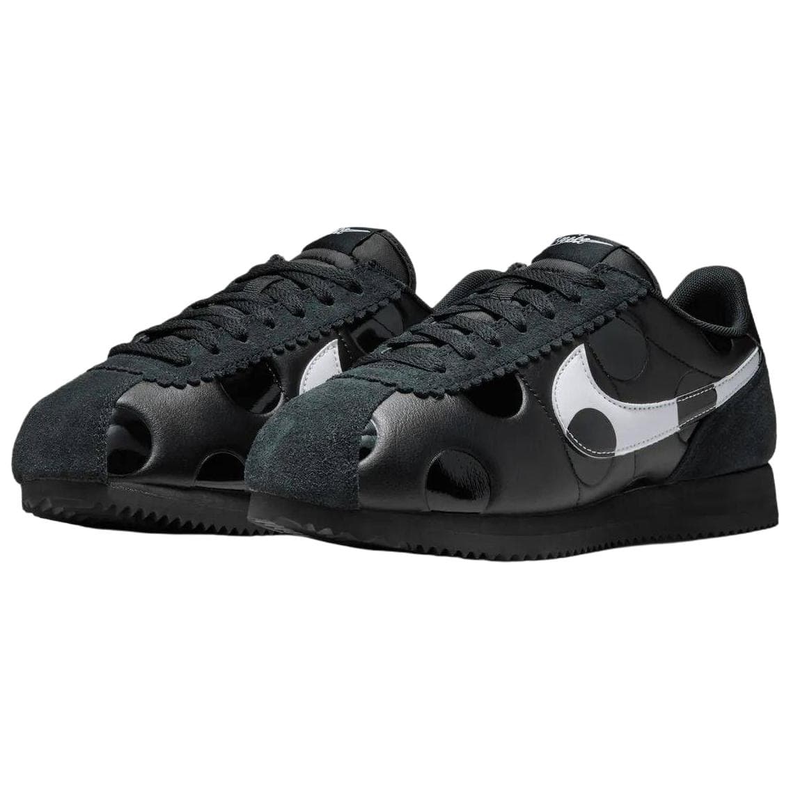 Кроссовки Nike Cortez Low Топ Повседневная обувь Женские Черный белый - изображение 3