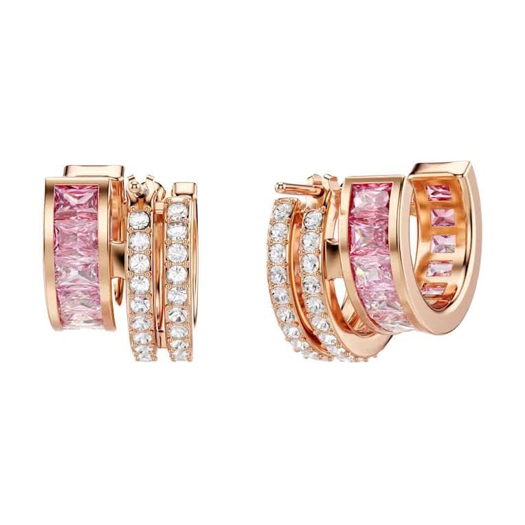 Серьги Swarovski Connexus Серьги с синтетическим кубическим цирконием Унисекс Золото Розовый - изображение 3