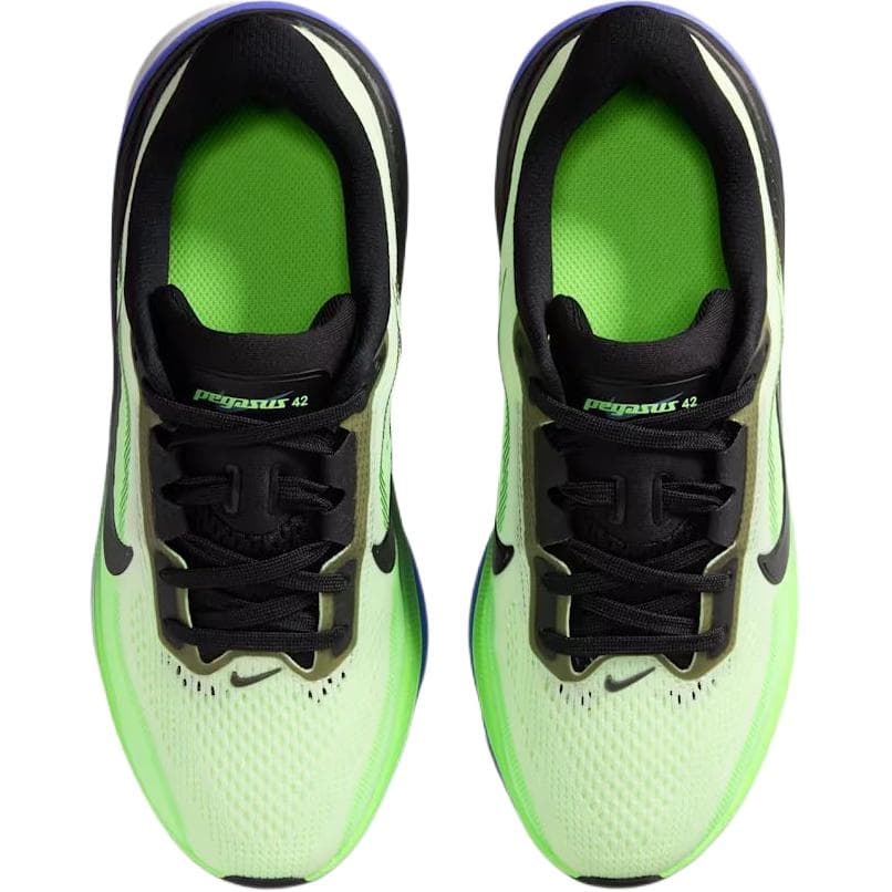 Кроссовки NIKE Pegasus 42 Oтскок Дышащий Поддержка Low Топ Детские беговые кроссовки Зелёно-чёрный Детский - изображение 5