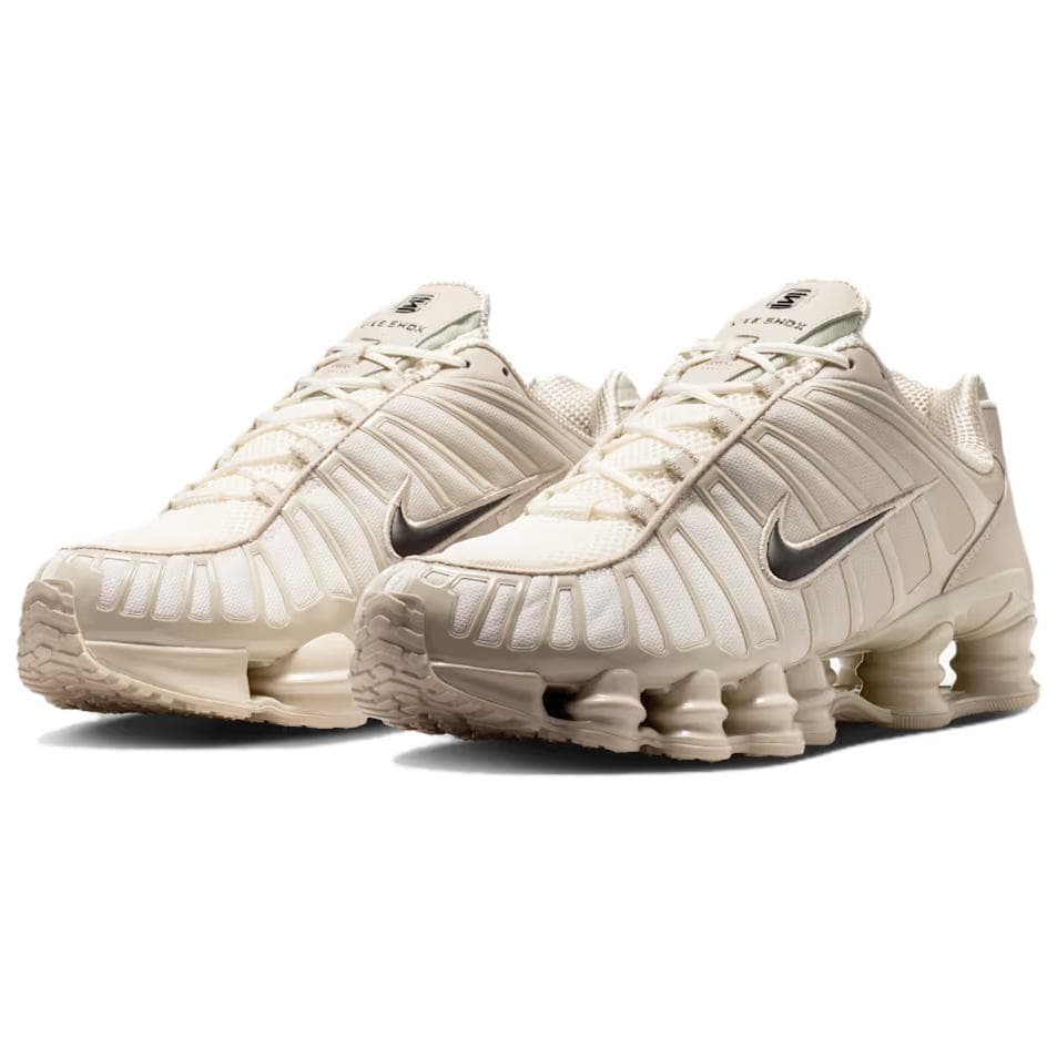 Кроссовки NIKE Shox TL Поддержка Дышащий Low Топ Повседневная обувь Мужской Бежевый - изображение 2