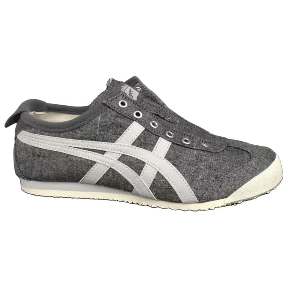 Кроссовки Onitsuka Tiger MEXICO 66 SLIP-on Текстиль Синтетическая Кожа Низкий Верх Повседневная Обувь Унисекс Серый - изображение 2