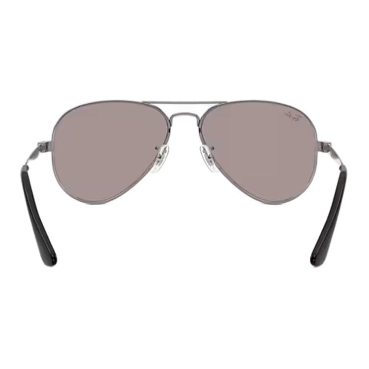 Солнцезащитные очки RayBan Металлические солнцезащитные очки Aviator Unisex Полированный металл Серый - изображение 4
