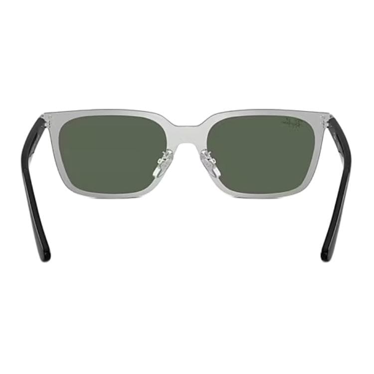 Солнцезащитные очки RayBan Металлические квадратные солнцезащитные очки унисекс серебристый черный - изображение 5