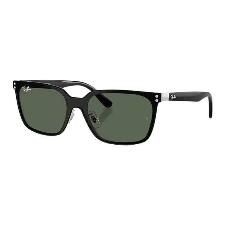 Солнцезащитные очки RayBan Металлические квадратные солнцезащитные очки унисекс серебристый черный - изображение 1