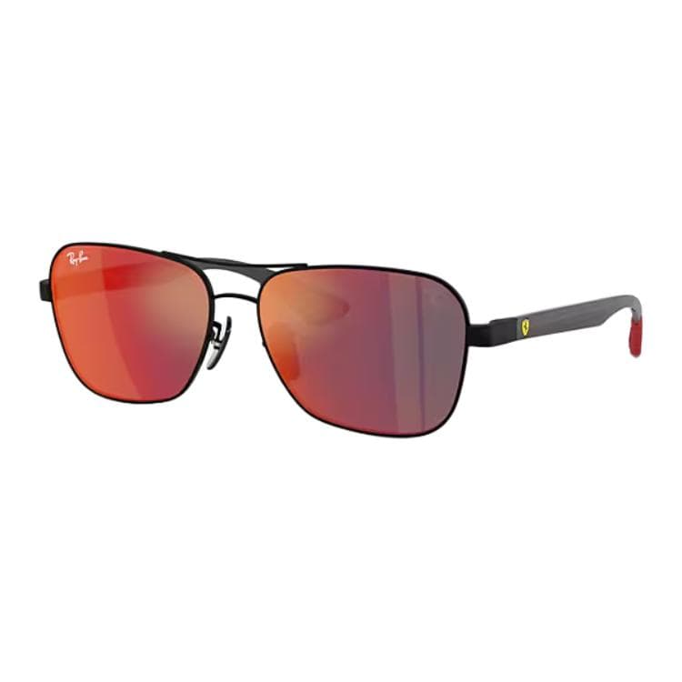 Солнцезащитные очки RayBan Металлические Квадратные Солнцезащитные Очки Унисекс Матовый Черный - изображение 1