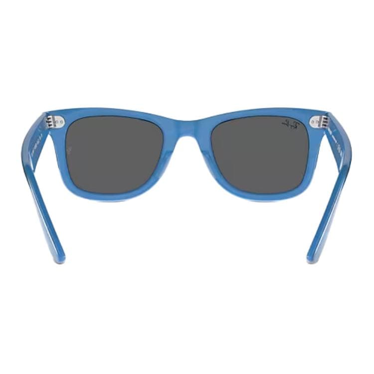 Солнцезащитные очки RayBan Ацетатные Квадратные Солнцезащитные Очки Унисекс Полированные Синие Полосы - изображение 5