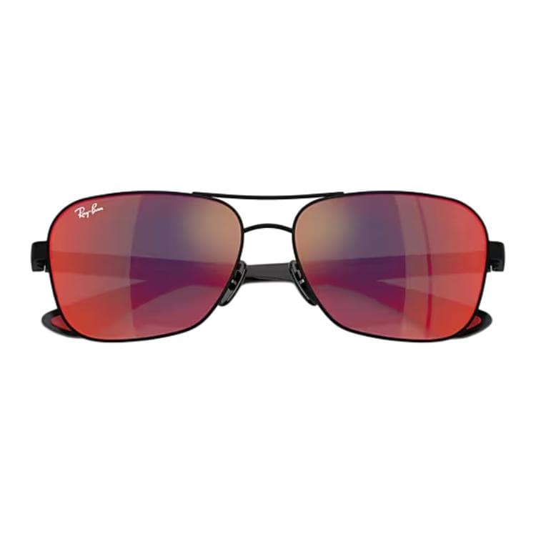 Солнцезащитные очки RayBan Металлические Квадратные Солнцезащитные Очки Унисекс Матовый Черный - изображение 5