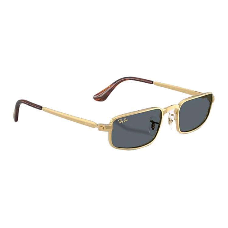 Солнцезащитные очки RayBan Металлические Прямоугольные Солнцезащитные Очки Унисекс Золото - изображение 3