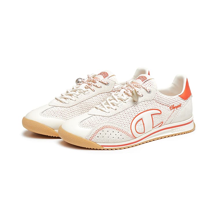 Кроссовки Champion Low-Top Повседневная Обувь Женская Молочно-Белый Глина-Красный - изображение 3