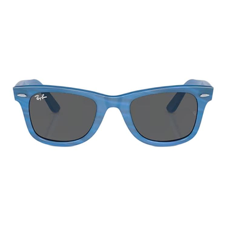 Солнцезащитные очки RayBan Ацетатные Квадратные Солнцезащитные Очки Унисекс Полированные Синие Полосы - изображение 2