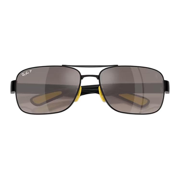 Солнцезащитные очки RayBan Металлические Квадратные Солнцезащитные Очки Унисекс Черные - изображение 3