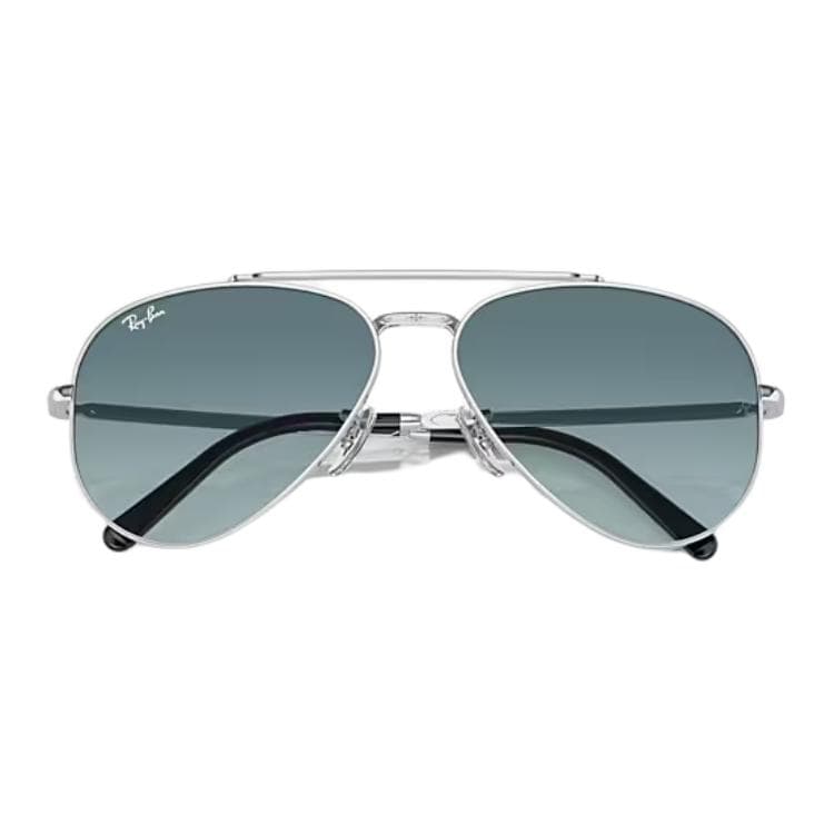Солнцезащитные очки RayBan Металлические Aviators Солнцезащитные очки Унисекс Серебряные - изображение 5
