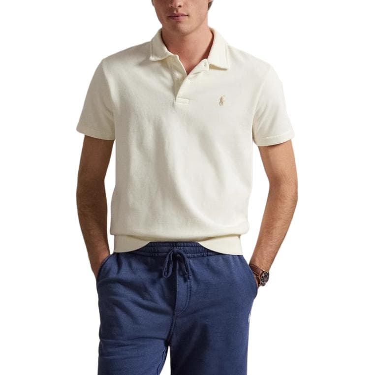Поло Polo Ralph Lauren SS25 Polo Стандартный Размер Мужской Клуб Кремовый Белый - изображение 3