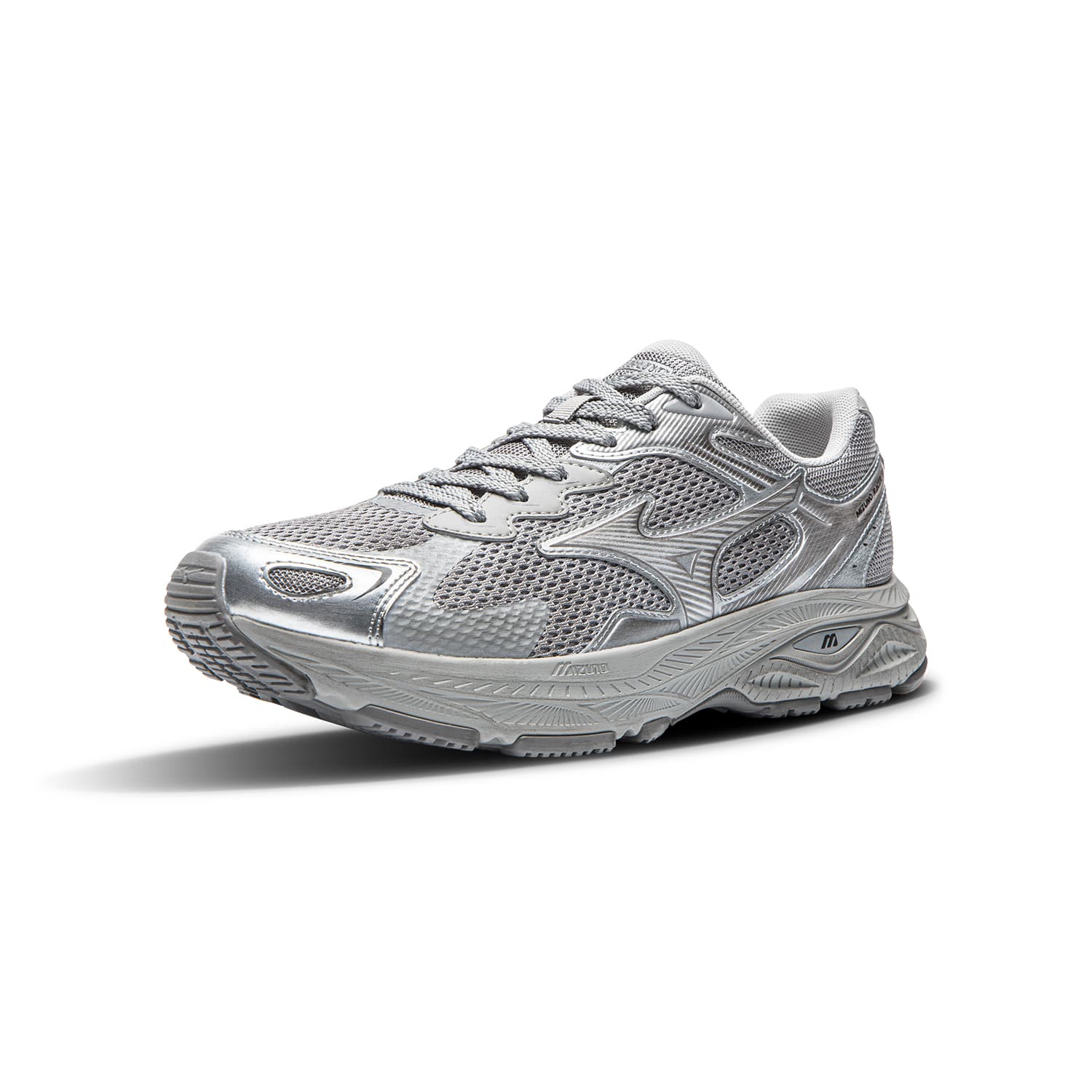 Кроссовки для бега Mizuno Racer S Устойчивый к истиранию Дышащие Низкие Повседневные Беговые Кроссовки Унисекс Туманно-Серый - изображение 2