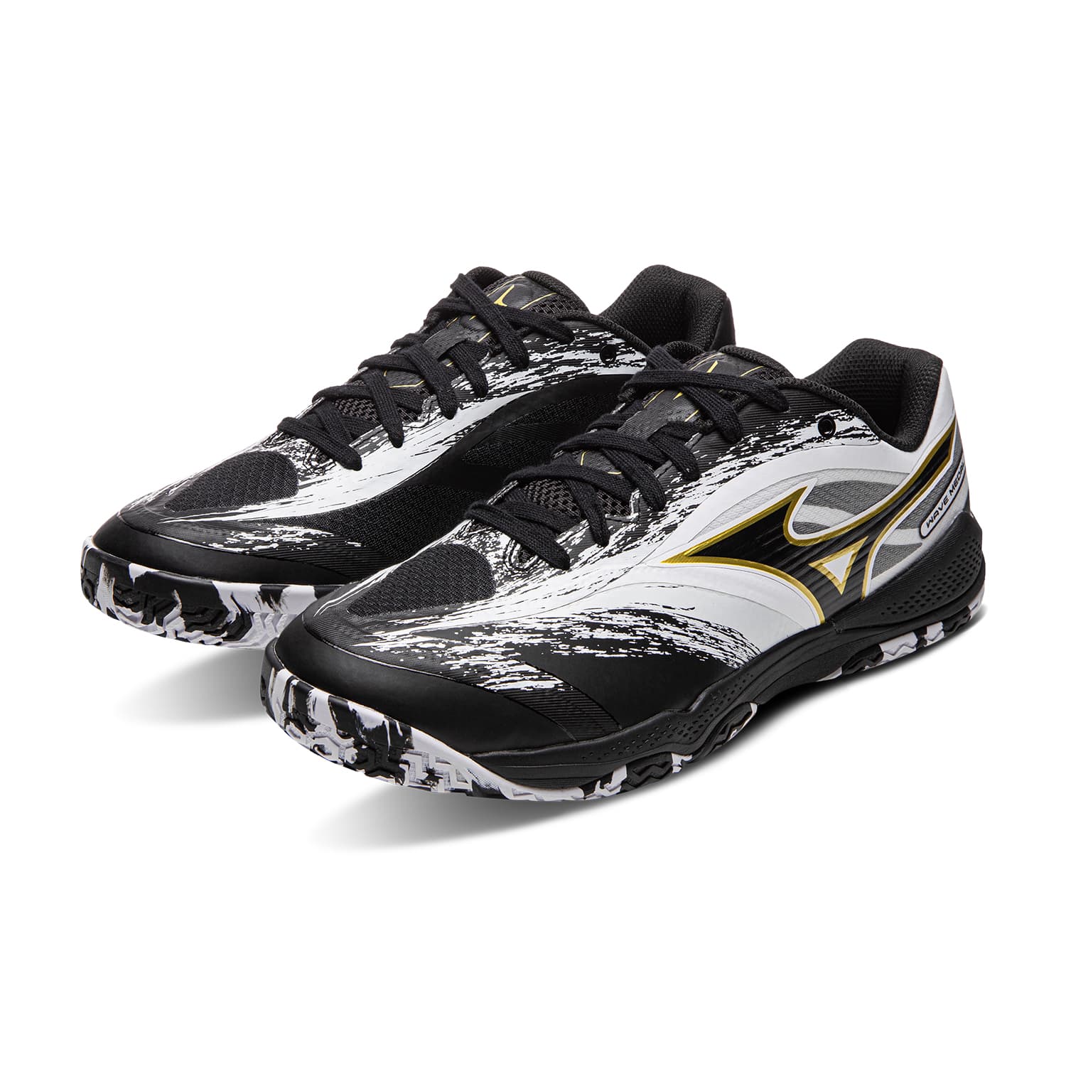 Кроссовки Mizuno WAVE MEDAL 8 Low Топ Обувь для настольного тенниса Унисекс Белый черный - изображение 5