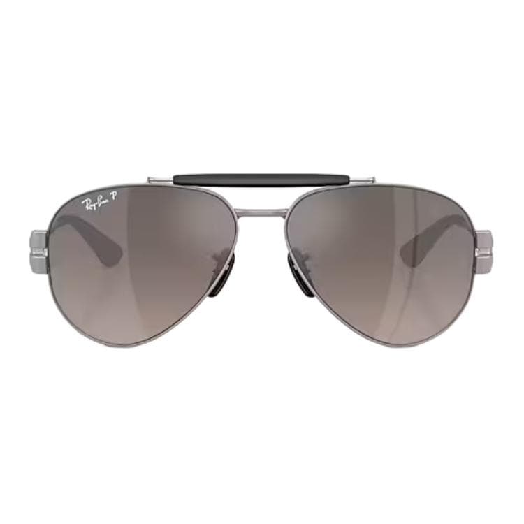 Солнцезащитные очки RayBan Металлические солнцезащитные очки Aviator унисекс BARREL серого цвета - изображение 2