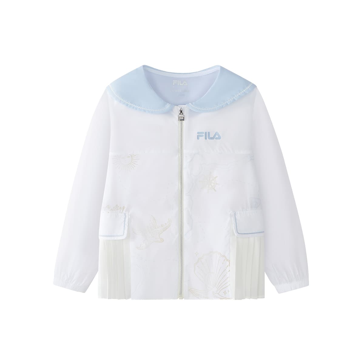 FILA KIDS Одежда с защитой от солнца белый детский - изображение 1