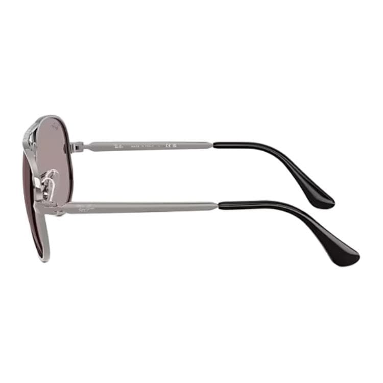 Солнцезащитные очки RayBan Металлические солнцезащитные очки Aviator Unisex Полированный металл Серый - изображение 5