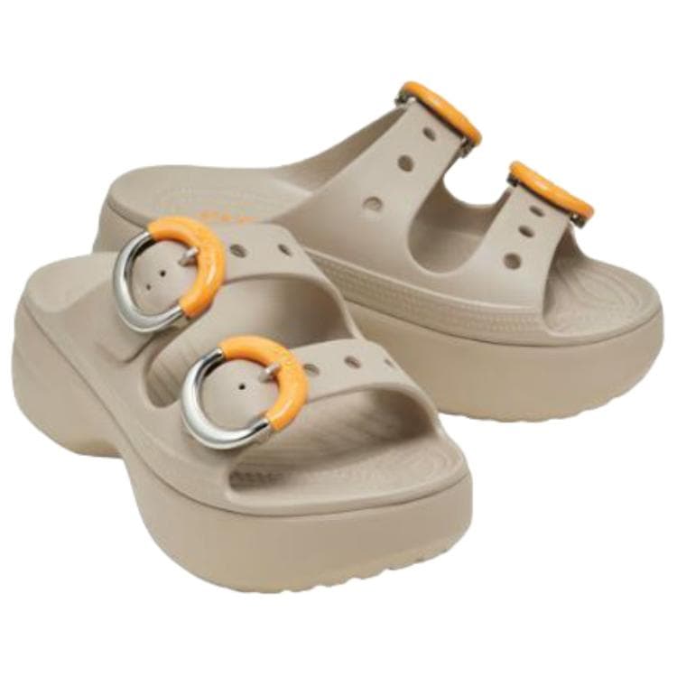 Сандалии Crocs Saturday Шлепанцы Женские Бежевые - изображение 3