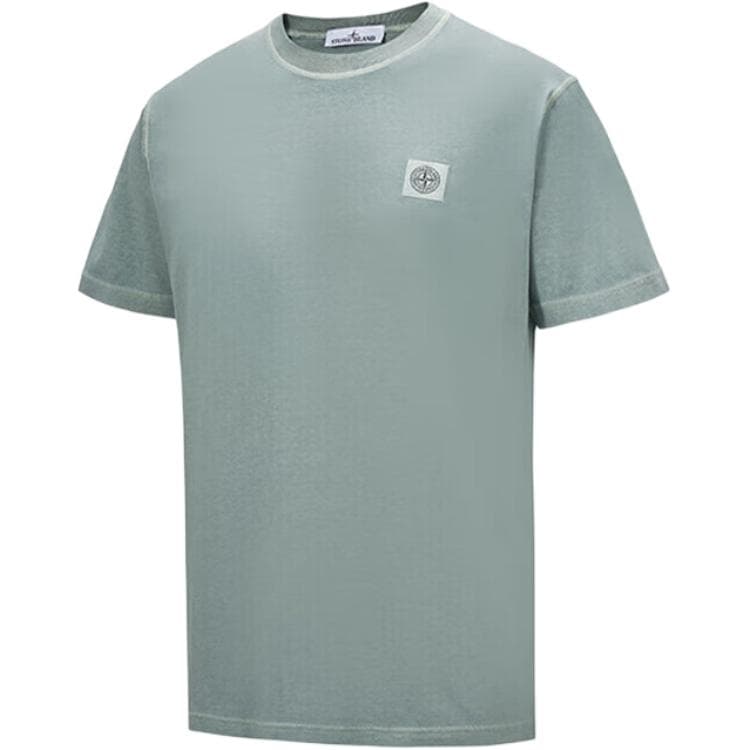 Футболка STONE ISLAND Трава Зеленая Унисекс T-Рубашка - изображение 2
