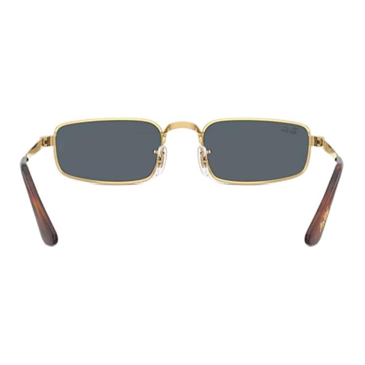 Солнцезащитные очки RayBan Металлические Прямоугольные Солнцезащитные Очки Унисекс Золото - изображение 5