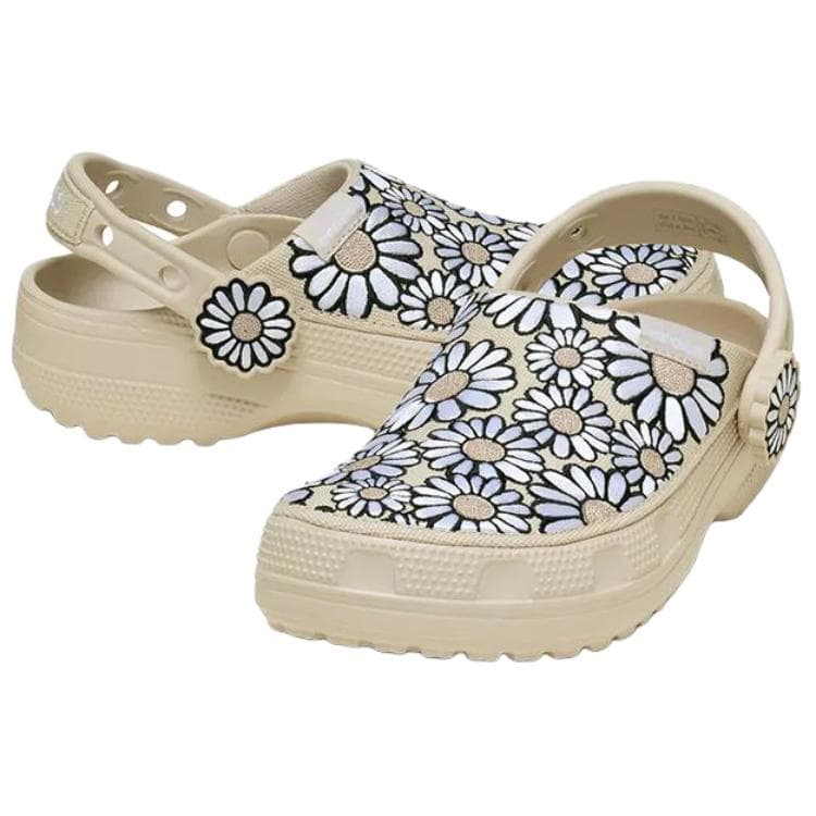 Сабо Crocs Классический Освежающий вариант Walk Daisy Сабо Резиновые Женские Бежевые - изображение 3
