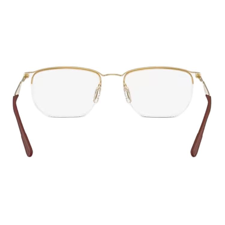 Оправа RayBan Металлические прямоугольные очки с диоптриями унисекс матовые Arista золото - изображение 4