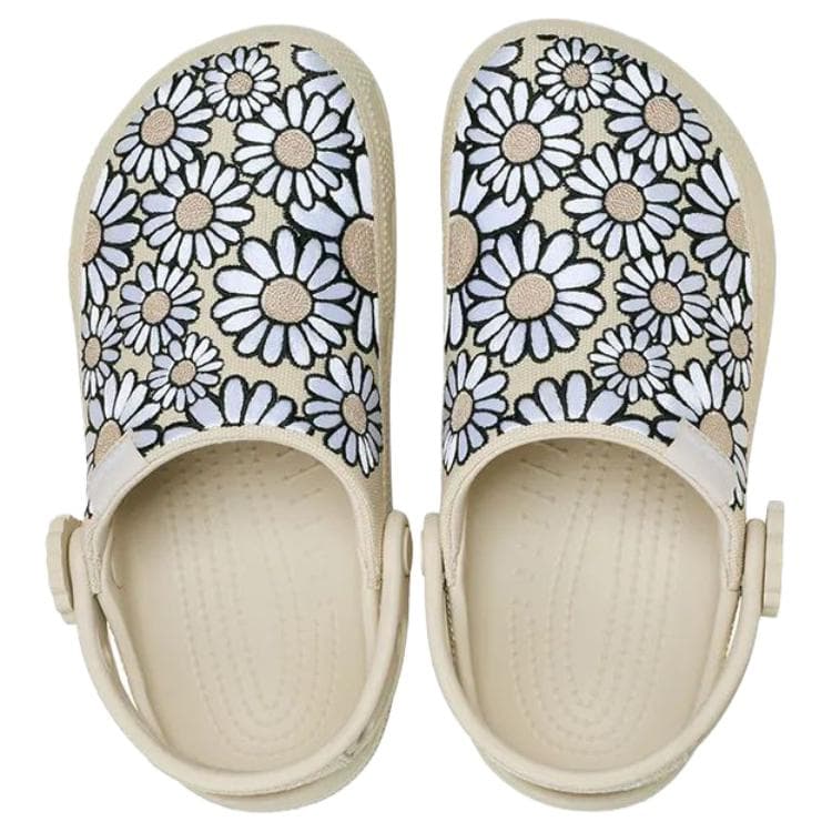 Сабо Crocs Классический Освежающий вариант Walk Daisy Сабо Резиновые Женские Бежевые - изображение 4