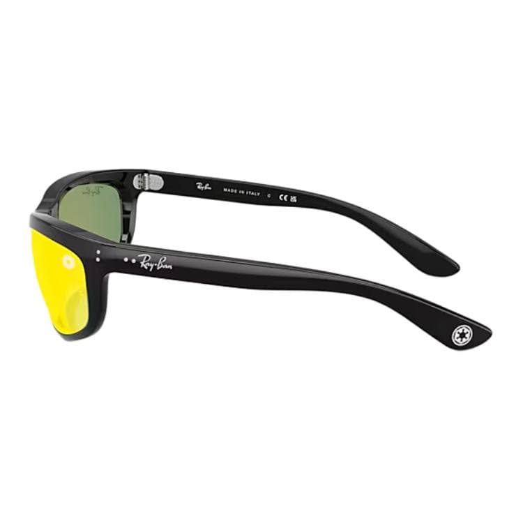Солнцезащитные очки RayBan Модный тренд Нейлоновые Прямоугольные Солнцезащитные очки Унисекс Черные - изображение 3