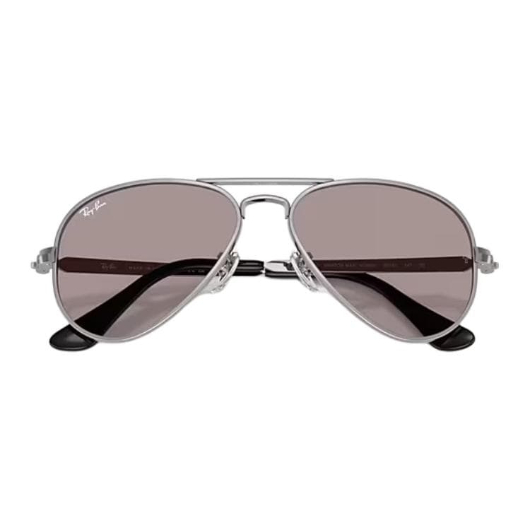Солнцезащитные очки RayBan Металлические солнцезащитные очки Aviator Unisex Полированный металл Серый - изображение 3