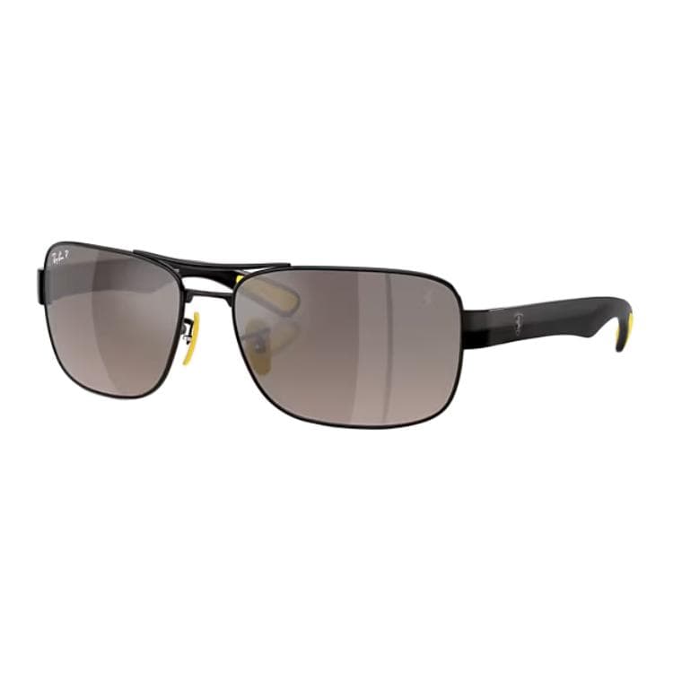 Солнцезащитные очки RayBan Металлические Квадратные Солнцезащитные Очки Унисекс Черные - изображение 1