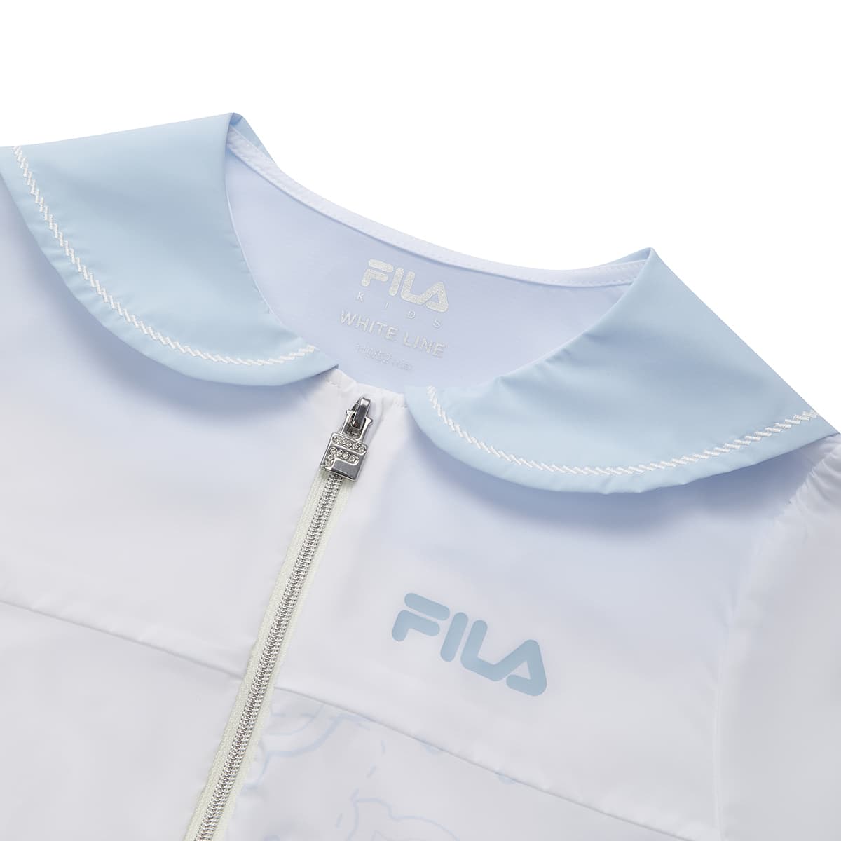 FILA KIDS Одежда с защитой от солнца белый детский - изображение 3
